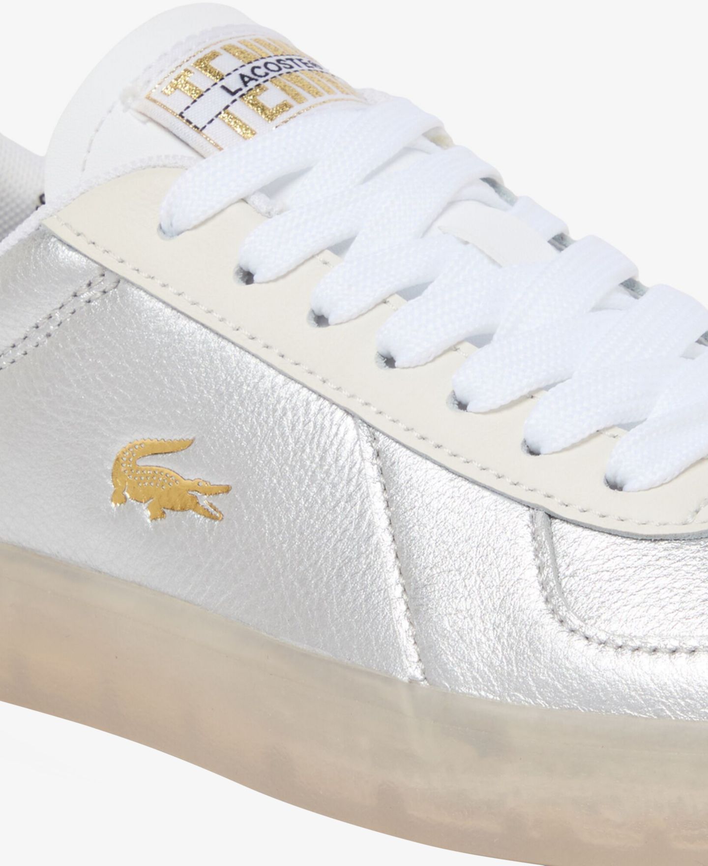 Мужские кроссовки Lacoste Baseshot Pro 2 Lace-Up, цвет: Серебряный — фото 6