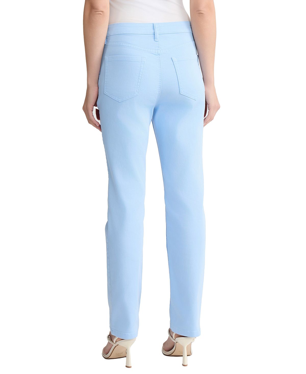 Jones New York Petite Lexington Mid-Rise Straight Jeans view 3 — MAYCSS fashion products
