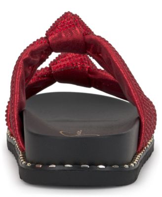 Women's Caralyna Rhinestone Knotted Footbed Sandals