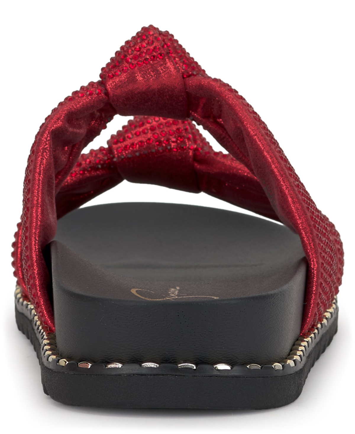 Jessica Simpson Women's Caralyna Rhinestone Knotted Footbed Sandals