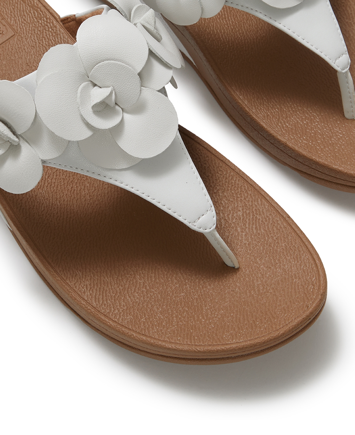 FitFlop Women's Lulu Flower Toe Post Slip-On Sandals