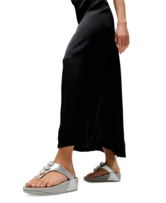 Women's Lulu Ultra Jewel Metallic Toe Post Slip-On Sandals