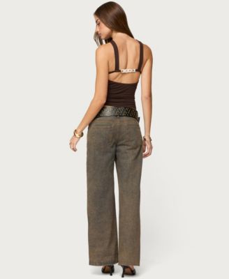 Women's Dariah Twisted Crisscross Cutout Top