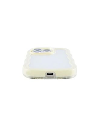 Yellow Wavy Bumper iPhone 14 Pro Max Case