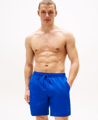 Men's Long Drawstring 7" Swim Trunks