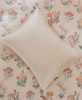 Gwen Mushroom Garden Floral 3-Pc. Comforter Set, Twin/Twin XL