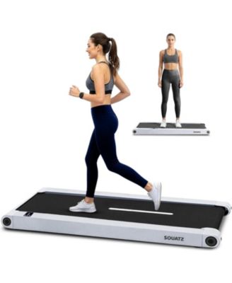 2-in-1 Walking Pad Treadmill with Vibration Plate, Under Desk Treadmill with Remote, LED Display, Quiet 1.0HP Motor