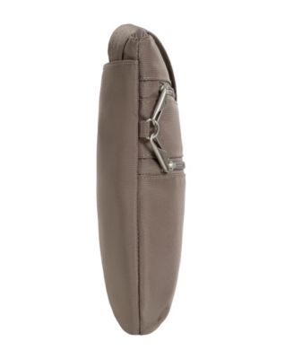 Anti-Theft Classic Slim Double Zip Crossbody Bag