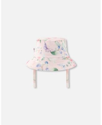 Baby Girls Cotton Muslin Hat Printed Berries