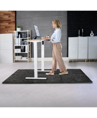 (12 Tiles, 48 Sq ft) Exercise High Density Rubber Interlocking Floor Tiles