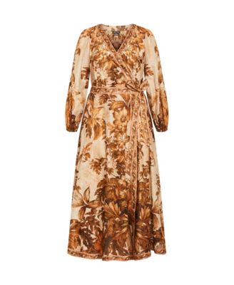 Women's Plus Size Maddie Wrap Maxi Dress