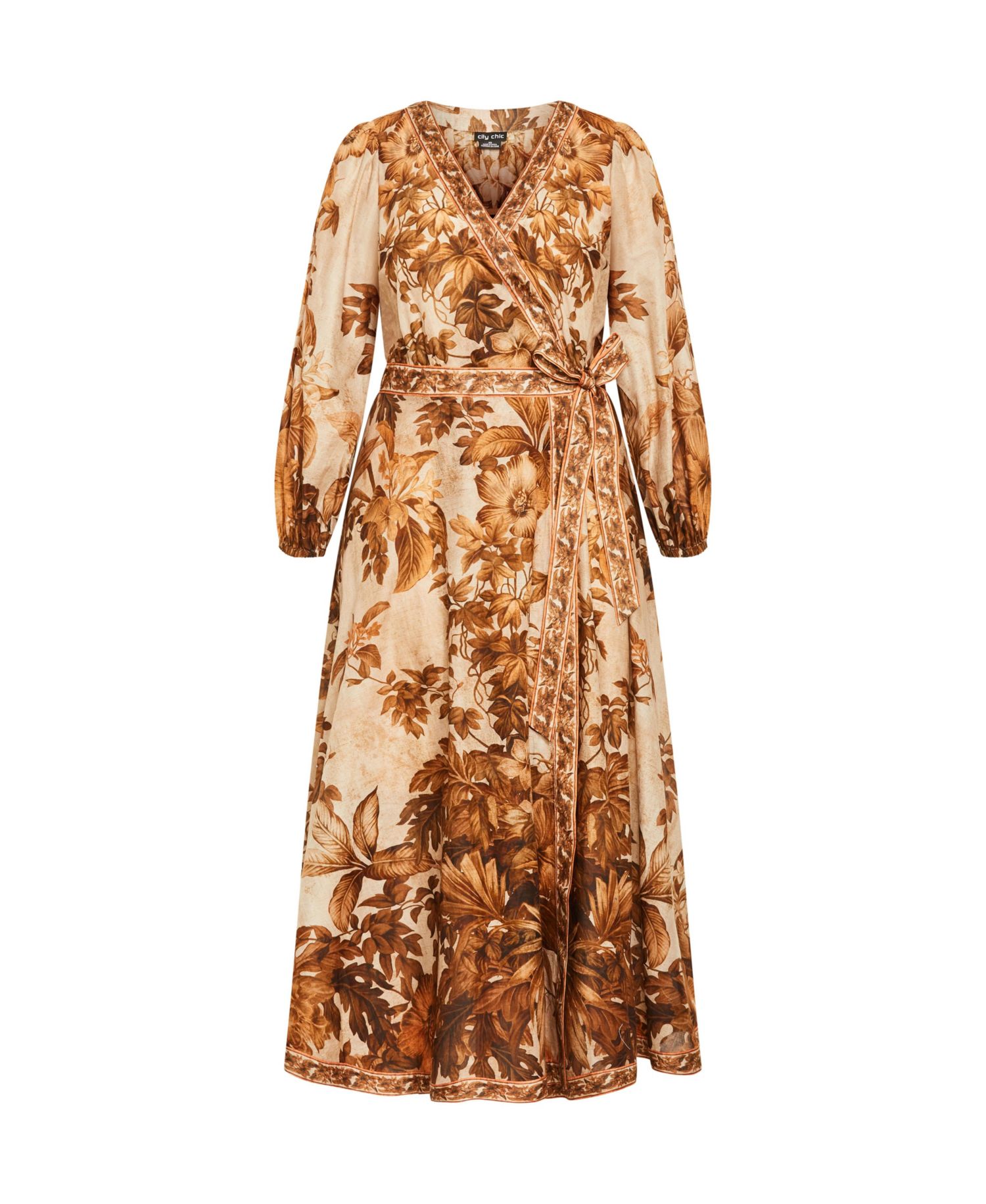 Women's Plus Size Maddie Wrap Maxi Dress