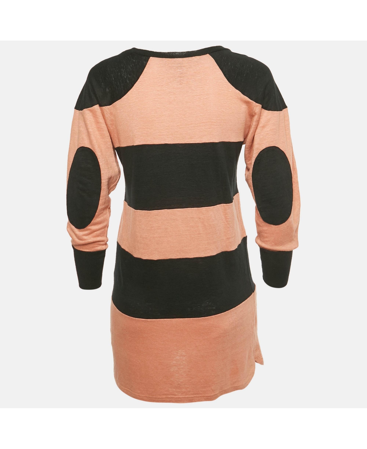 Pre-Owned Isabel Marant Women's Orange/black Striped Knit Top