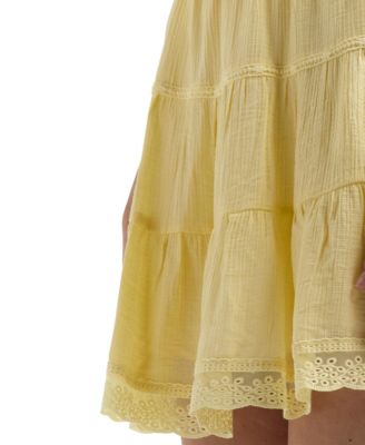 Women's Textured Tiered Mini Skirt