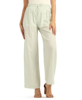 Women's Striped Pull-On Pants