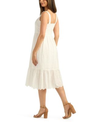 Women's Square Neck Midi Dress