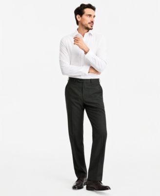 Men's Classic-Fit Wool-Blend Stretch Plaid Suit Separate Pants