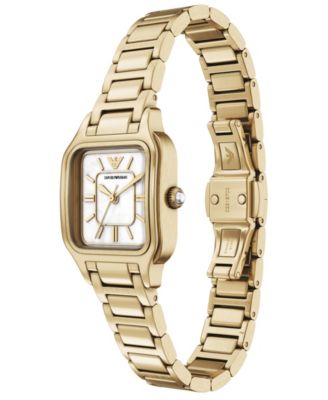 Women's Quartz Three-Hand Gold Stainless Steel Watch, 35mm