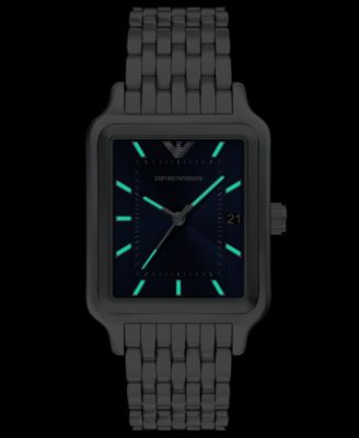 Men's Quartz Three-Hand Silver Stainless Steel Watch, 36mm