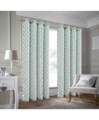 100% Polyester 190 GSM Justice Reversible Grommet Curtain Panel 54" x 84" Sage