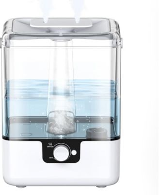 Cold Mist Humidifier for Home with 1.58 gal Tank, 26 dB Sleeping Mode Humidifier with Oil Diffuser for Bedroom, Up to 50 Hours Use