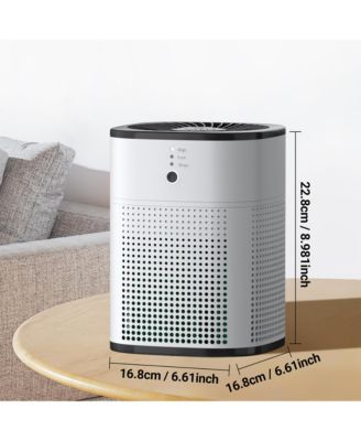 2-Pack Air Purifiers for bedroom. Features True HEPA filter, ultra-quiet 24dB Sleep Mode, ideal for pet owners. White & Black