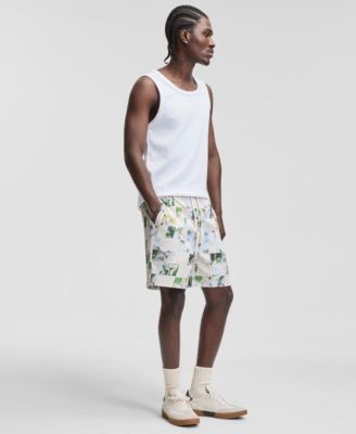 Men's Floral Blocks 6-1/2" Pull-On Shorts