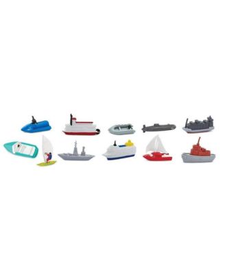 In the Water Toob - 11 Hand-Painted Mini Watercraft Figurines for Learning & Imaginative Play