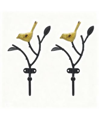 Vintage Metal Bird Hooks for Coats, Hats, Towels - Shabby Chic Decor