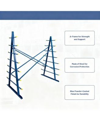 Adjustable Bar Pipe Storage Rack, 7 Levels