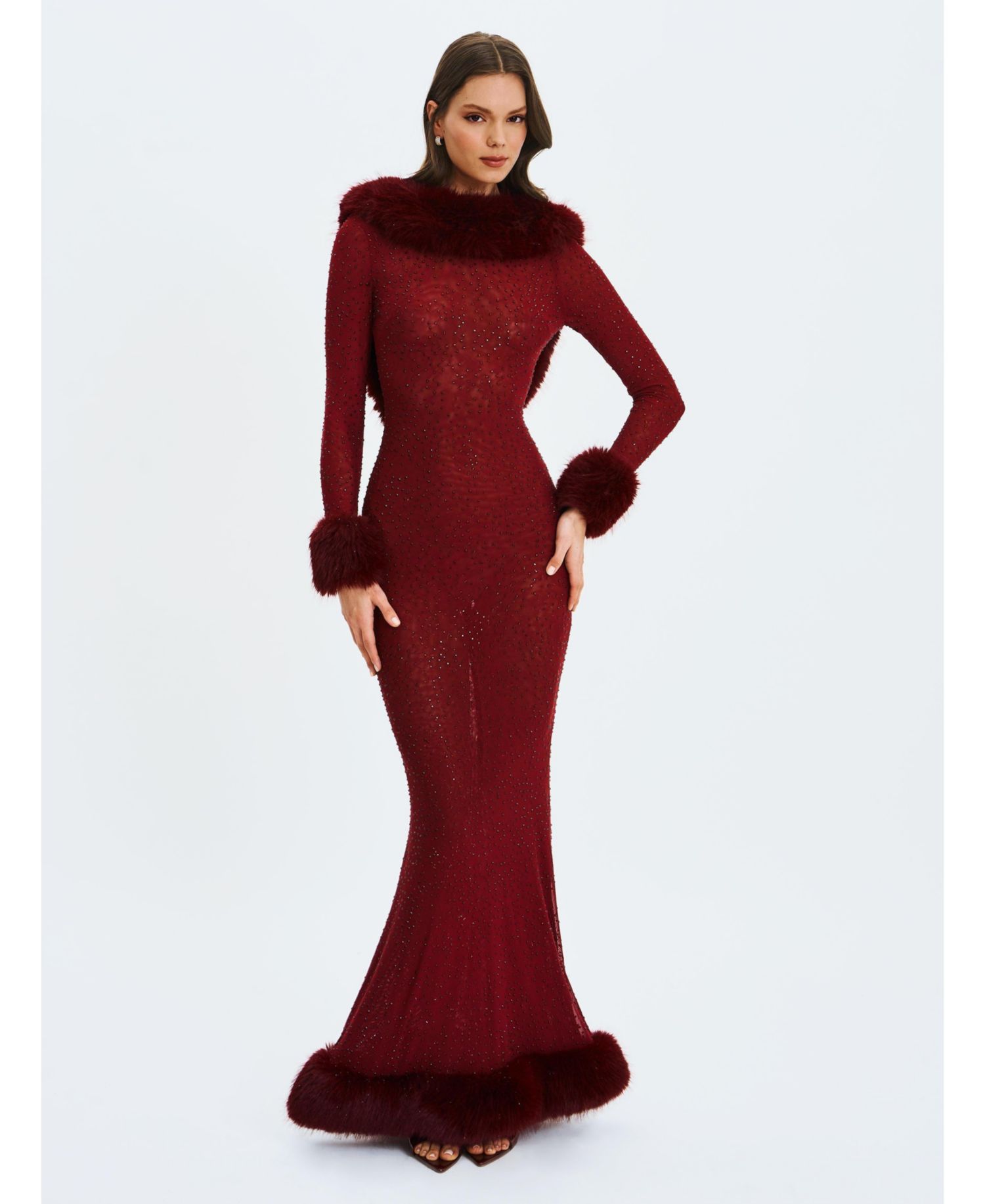 Women's Mellie Regular-Length Rhinestone Mermaid Gown