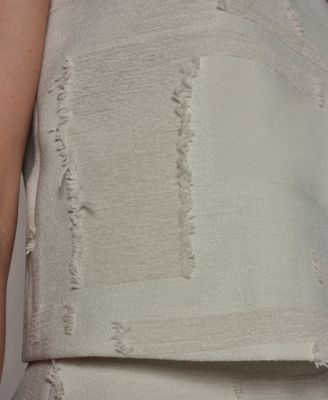 Petite Round Neck Crop Top