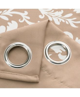 Olivia 100% Polyester 190 GSM Cressida Reversible Grommet Curtain Panel 54" x 90"