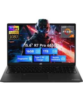 15.6" Light-Gaming-Laptop, 8 Cores AMD Ryzen 7 Pro 6850U 16GB LPDDR5 RAM 1TB SSD
