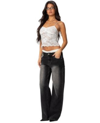 Women's Rut Sheer Lace Tank Top