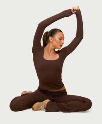 Women's Hayden Square Neck Long Sleeve Top