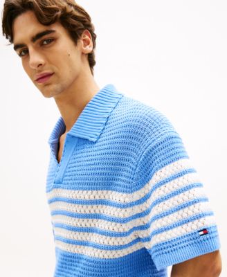 Men's Johnny Collar Rugby Polo Shirt