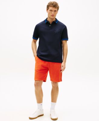 Men's Classic-Fit Script Embroidery Tipped Polo Shirt