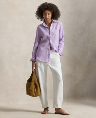 Women's Point Collar Long-Sleeve Shirt