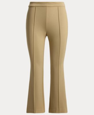 Women's Mid-Rise Flare Ankle-Length Pants