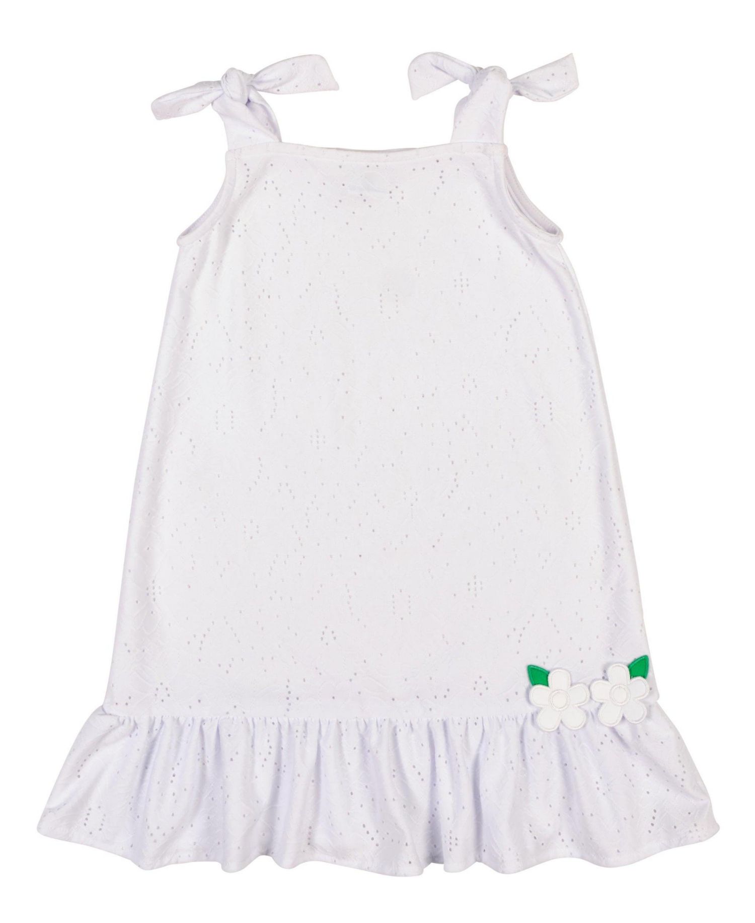 Little Girls Knit Eyelet Coverup
