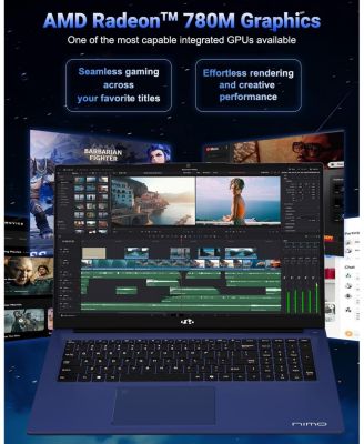 17.3 Inch IPS FHD Gaming Laptop AMD Ryzen 7 8745HS 32GB DDR5 RAM 2TB SSD 4.9GHz Radeon 780M Graphics 100W USB C 4.0