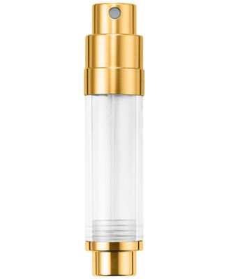 Green Leather Refillable Travel Spray, 0.16 oz.