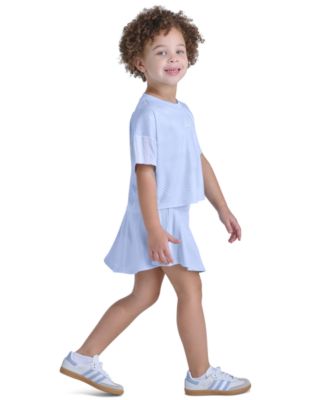 Girls' 2T-6X Short-Sleeve Top & Skort, 2-Piece Set