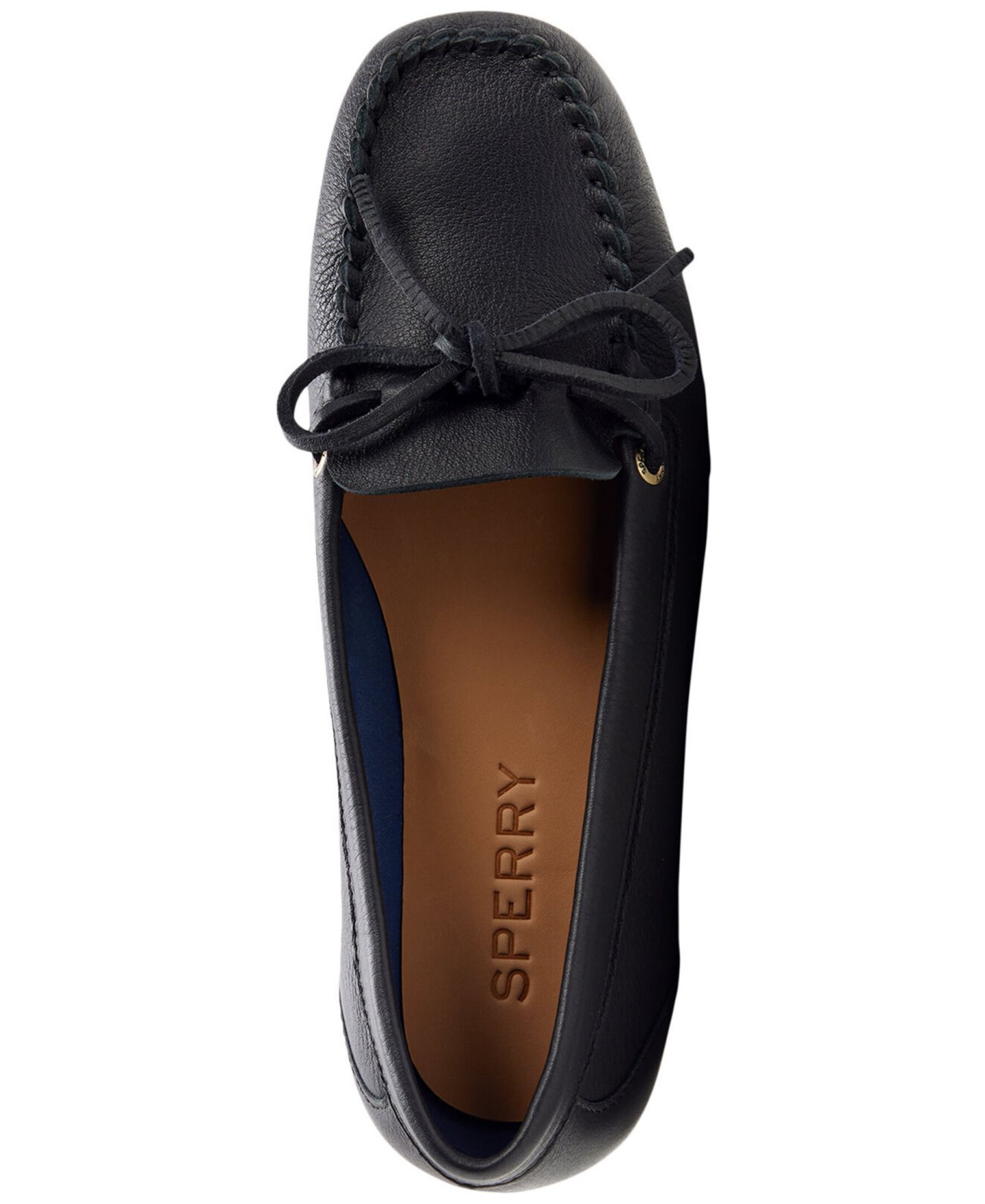 Женские туфли Sperry Bow Driver Round Toe Boat, цвет: Чёрный — фото 4