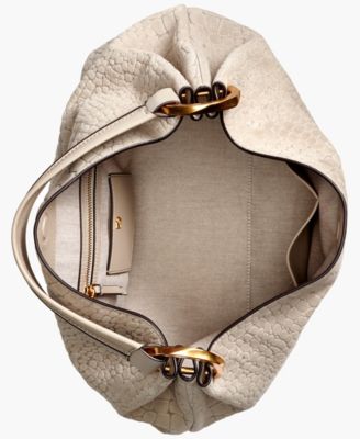 Glenwood Croco Suede Extra Large Shoulder Bag