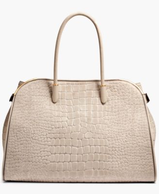 Satin Croco Extra Large Tote Bag