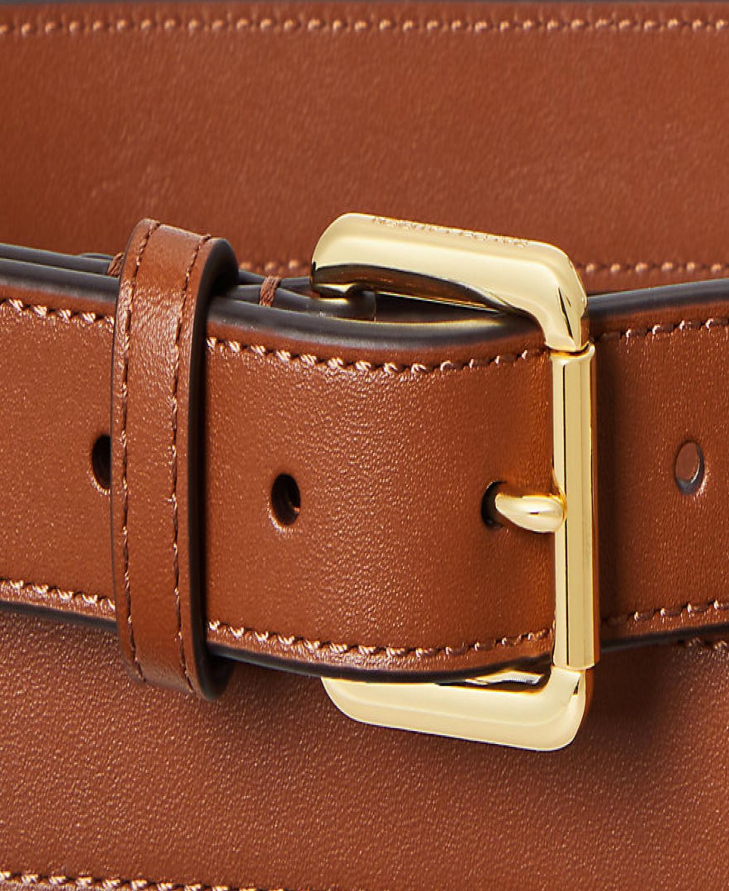 Double-Buckle Stacked Wide Belt