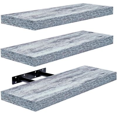 3 Pack 16 Inch  Floating Shelves - for Bedroom, Kitchen, Living Room, Office