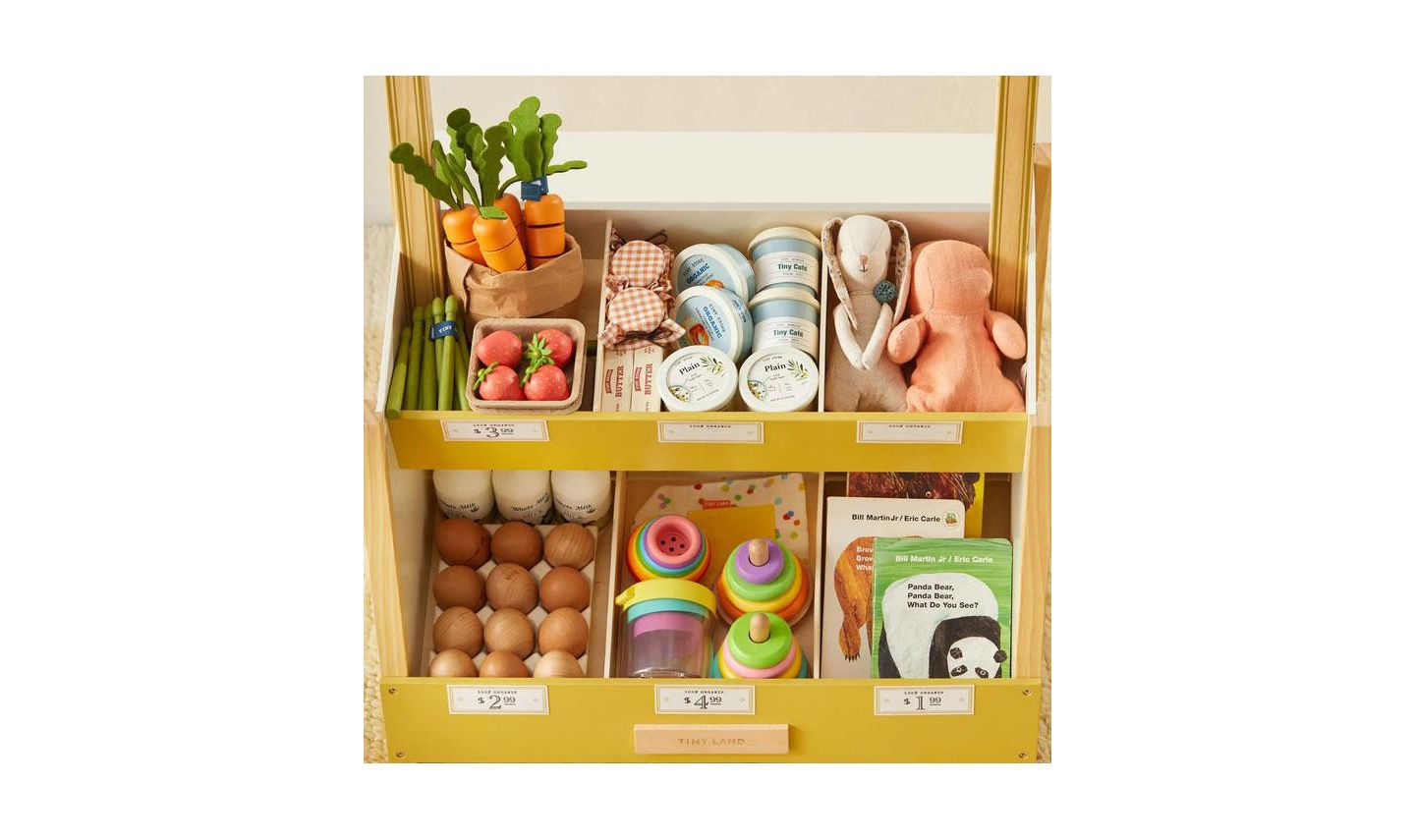Детский игровой набор Tiny Land Grocery Store Wooden 6-Piece Playset, Ages 3+ — фото 8